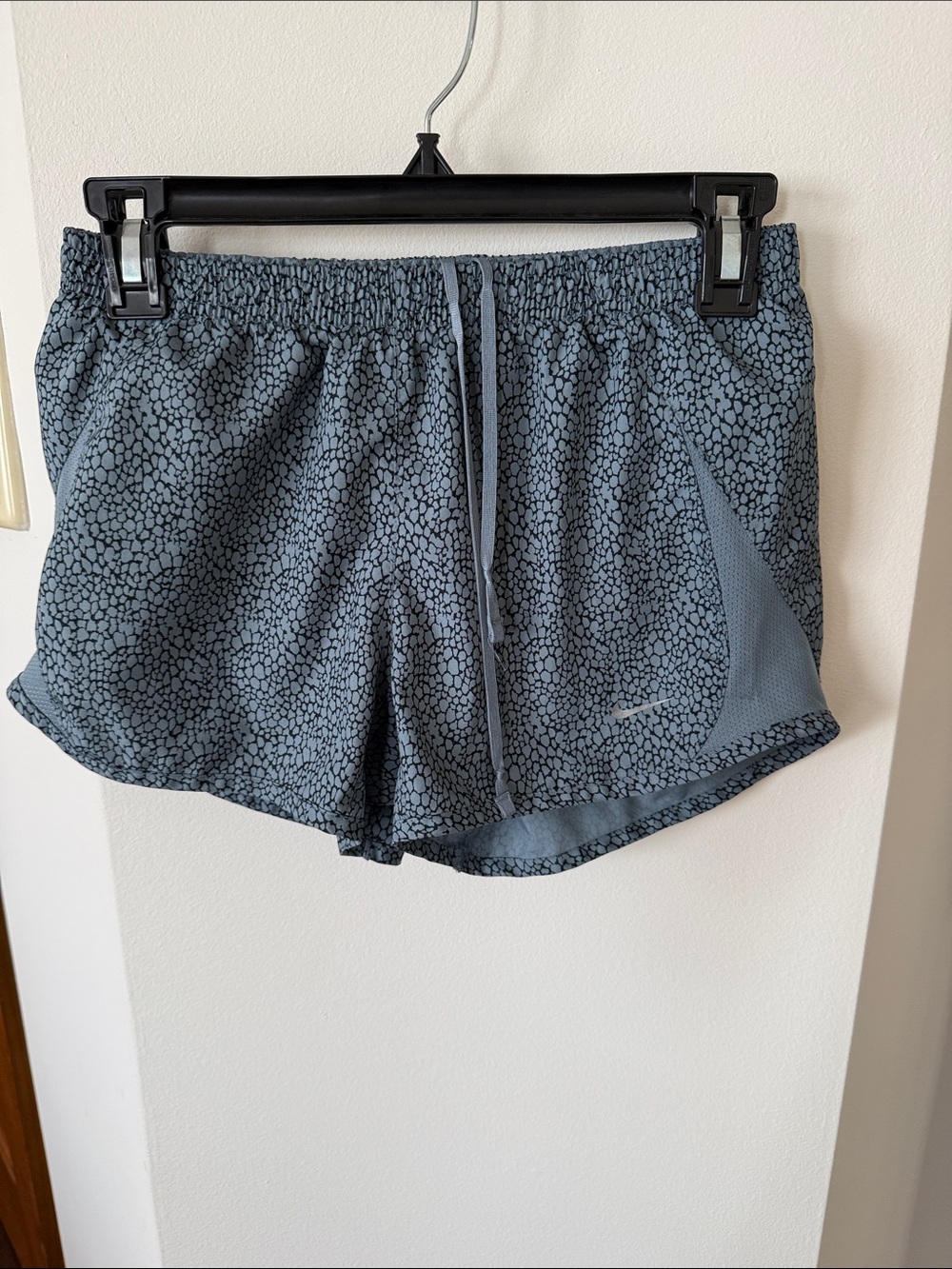 Nike Blue-Gray Pebble Print Running Shorts